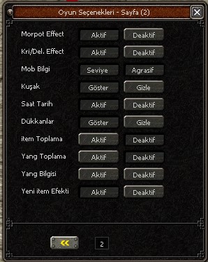 Kapsamlı Oyun Seçenekleri 2